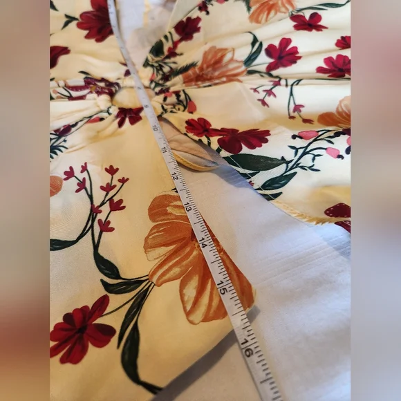 !!! Sale !! No Offer!! Farm Rio x Anthropologie Long-Sleeve Cutout Maxi Dress - Picture 15 of 17